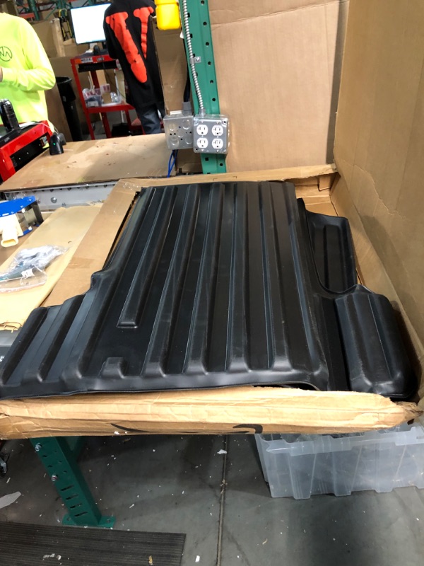 Photo 1 of Mixsuper Custom Fit Truck Bed Mat for 2022-2023 Toyota Tundra 5.5ft Bed, All Weather Truck Rugged Bed Liner TPE Durable Odorless Black