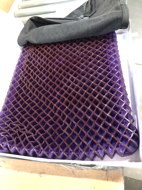 Photo 2 of Purple Royal Seat Cushion - Seat Cushion for The Car Or Office Chair - Temperature Neutral Grid