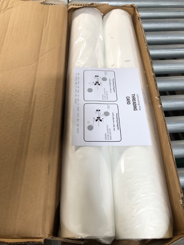 Photo 2 of Laminating Film 2 Pack - 25x500 Inch Laminating Roll - 1" Core\