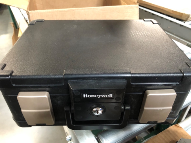 Photo 2 of (LOCKED) Honeywell Safes & Door Locks 30 Minute Fire Safe Waterproof Safe Box Chest with Carry Handle