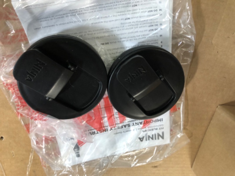 Photo 2 of ***PARTS ONLY*** 
Ninja Personal Blender Base and 2 lids *NOT TESTED*