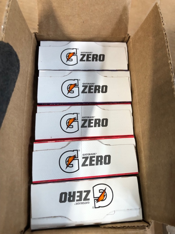 Photo 2 of  **7/02/23** Gatorade G Zero Powder, Fruit Punch Variety Pack, 0.10oz Packets (Pack of 50)

