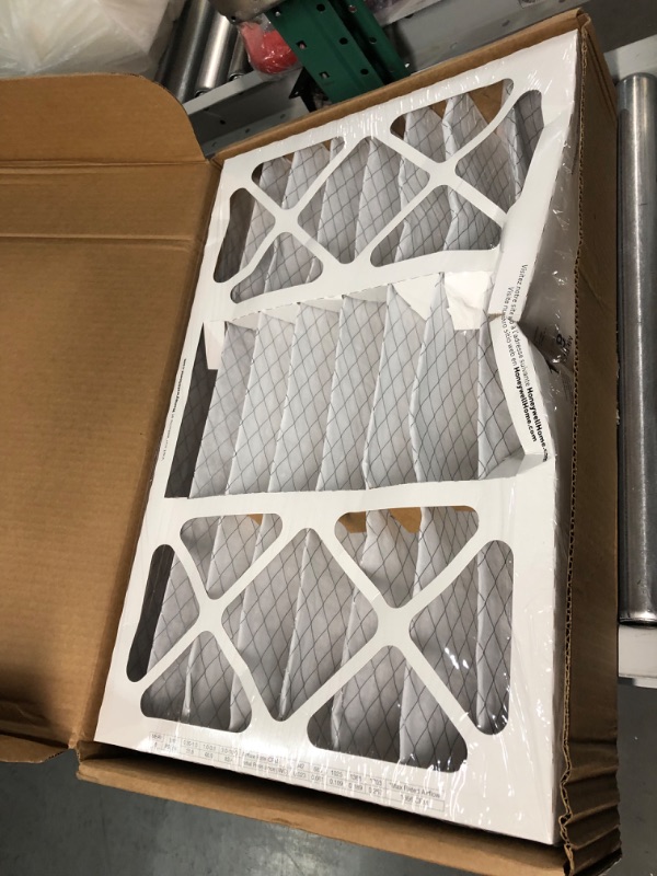 Photo 3 of **SEE COMMENTS** Honeywell Home 16x25x4 MERV 8, AC Furnace Air Filter, 1 PACK (CF408F1625-1PKAM)(Actual Dimensions: 15.63 x 24.75 x 4.38 in.) 1 Filter 1 Count (Pack of 1)