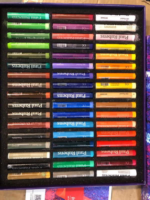 Photo 2 of Paul Rubens Oil Pastels, 50 Colors Artist Soft Oil Pastels Vibrant and Creamy, Suitable for Artists, Beginners, Students, Kids Art Painting Drawing