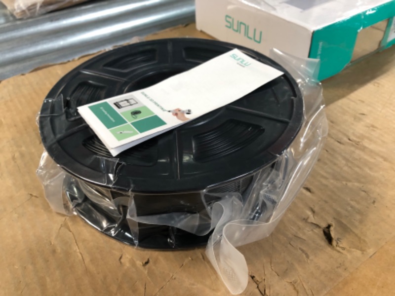 Photo 2 of **NEW** PLA 3D Printer Filament, SUNLU Neatly Wound PLA Filament 1.75mm Dimensional Accuracy +/- 0.02mm, Fit Most FDM 3D Printers, Good Vacuum Packaging Consumables, 1kg Spool (2.2lbs), 330 Meters, PLA Black 1kg Pla Black