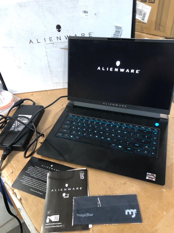 Photo 5 of **SEE NOTES** Alienware M15 R5 Gaming Laptop, 15.6 inch FHD 360Hz 1ms G-SYNC Display, AMD Ryzen R9 5900HX, GeForce RTX 3070, 64GB RAM, 2TB NVMe SSD, Killer WiFi, RGB Keyboard, Windows 11, Dark Side of The Moon 64GB RAM | 2 TB PCIe SSD