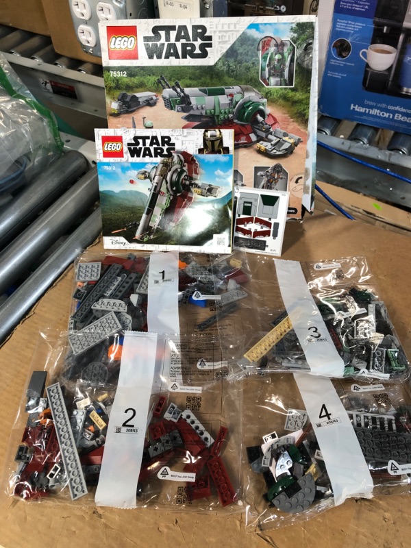 Photo 2 of LEGO Star Wars Boba Fett’s Starship 75312 Building Toy Set for Kids, Boys, and Girls Ages 9+ (593 Pieces)