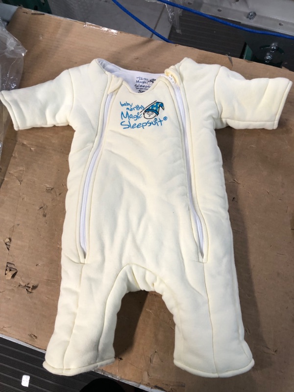 Photo 2 of Baby Merlin's Magic Sleepsuit - 100% Cotton Baby Transition Swaddle - Baby Sleep Suit - Cream - 3-6 Months 3-6 Months Cream