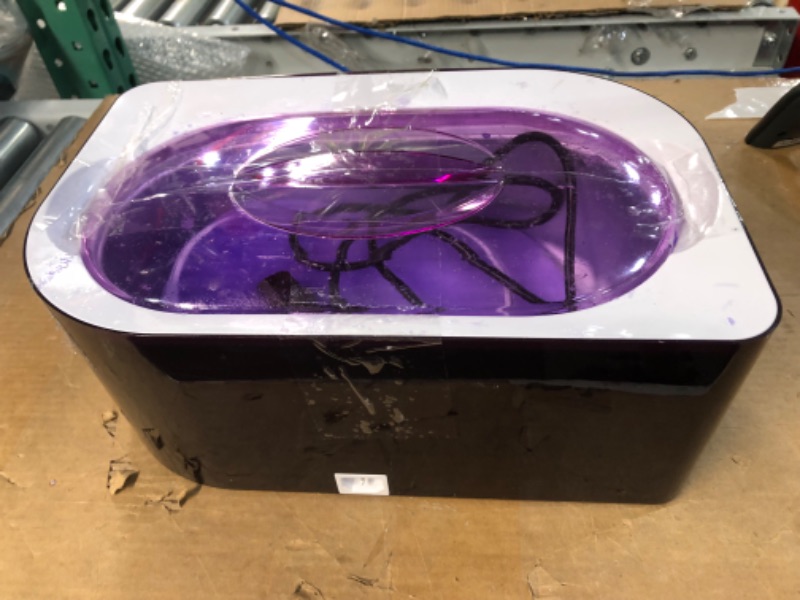 Photo 5 of **USED SEE PHOTOS**  Large 4000ml Paraffin Wax Machine for Hand and Feet, Paraffin Wax Machine for Arthritis, Instantly Moisturizes and Hypoallergenic Paraffin Bath for Smooth and Soft Skin, Elegant Dark Purple Design