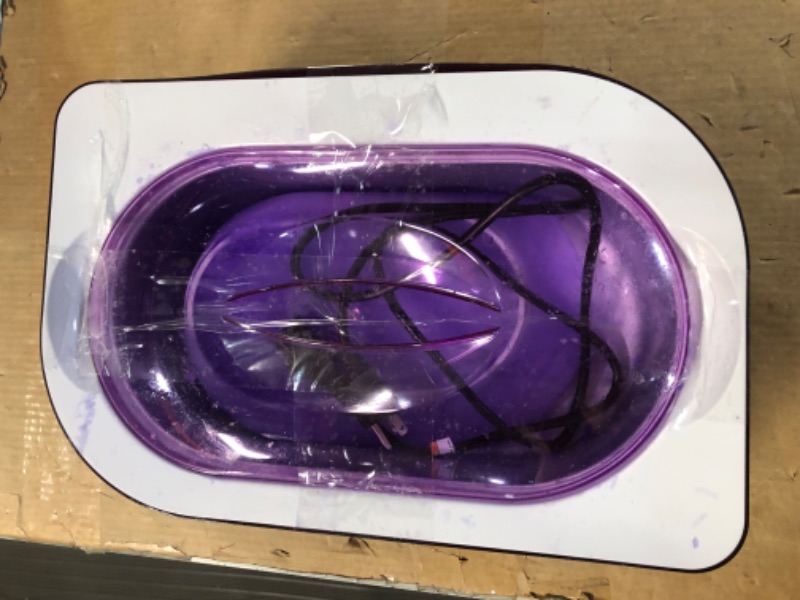 Photo 3 of **USED SEE PHOTOS**  Large 4000ml Paraffin Wax Machine for Hand and Feet, Paraffin Wax Machine for Arthritis, Instantly Moisturizes and Hypoallergenic Paraffin Bath for Smooth and Soft Skin, Elegant Dark Purple Design