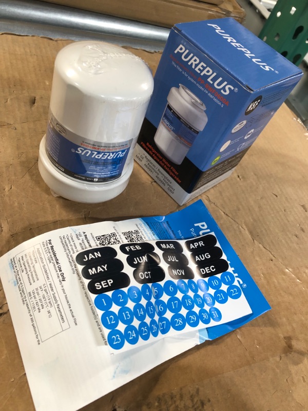 Photo 2 of **SEE NOTES** PUREPLUS MWF Replacement for GE SmartWater, HDX FMG-1, MWFP, MWFA, PL-100, WFC1201, RWF0600A, PC75009, RWF1060, 197D6321P006, GSE25GSHECSS, Kenmore 469991 Refrigerator Water Filter Cartridge, 3Pack