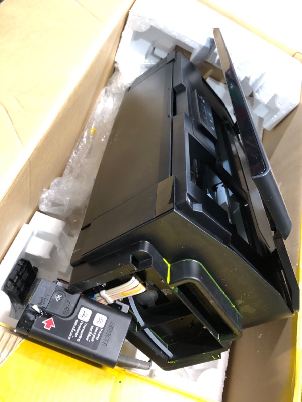 Photo 2 of **FOR PARTS, SEE NOTES**  A3+ DTF T-Shirts L1800 Printer Machine for Fabrics, Leather, Toys, Swimwear, Handicrafts, T Shirt, Pillow, Other Textile.(DTF Printer + 6X 100ml Ink+100pcs PET Film), BLACK