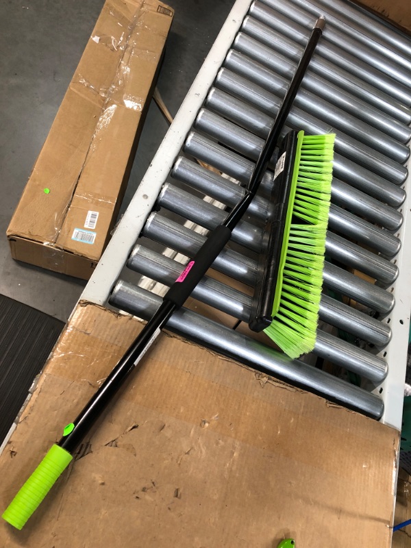 Photo 2 of **SEE NOTES** Alpine Industries 18 in. Green Indoor Multi-Surface 2-in-1 Squeegee Push Broom