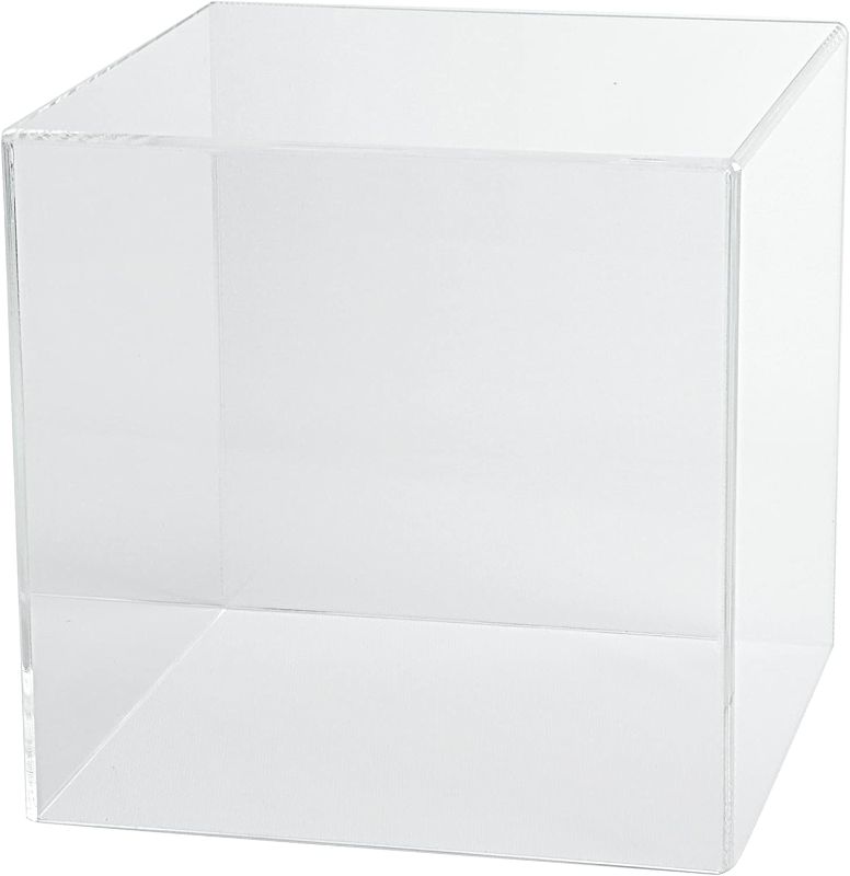 Photo 1 of  ACRYLIC DISPLAYS Acrylic Box Case | 5 Sided Display Box | Museum Box Case | Square Box | Acrylic Cube 16" H x 16" W x 16" D