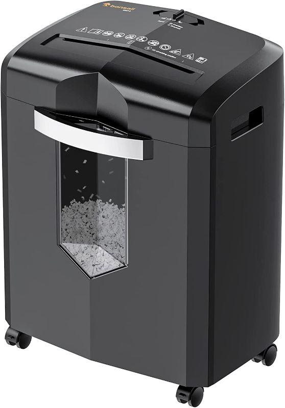 Photo 1 of Bonsaii Home Office Paper Shredder, 12-Sheet 40-Minute High Security Micro Cut Shredder for CD/Card/Staple/Clip, Jam-Free Quiet Heavy Duty Shredder with 5.5 Gal Big Pullout Bin,