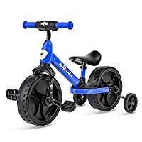 Photo 1 of Afranti 4 in 1 Toddler Balance Bike with Training Wheels for Kids 18 Months-5 Years Old Boys Girls Infant Kids Baby Riding Tricycle Trike with Removable Pedals for Indoor Outdoor PINK !