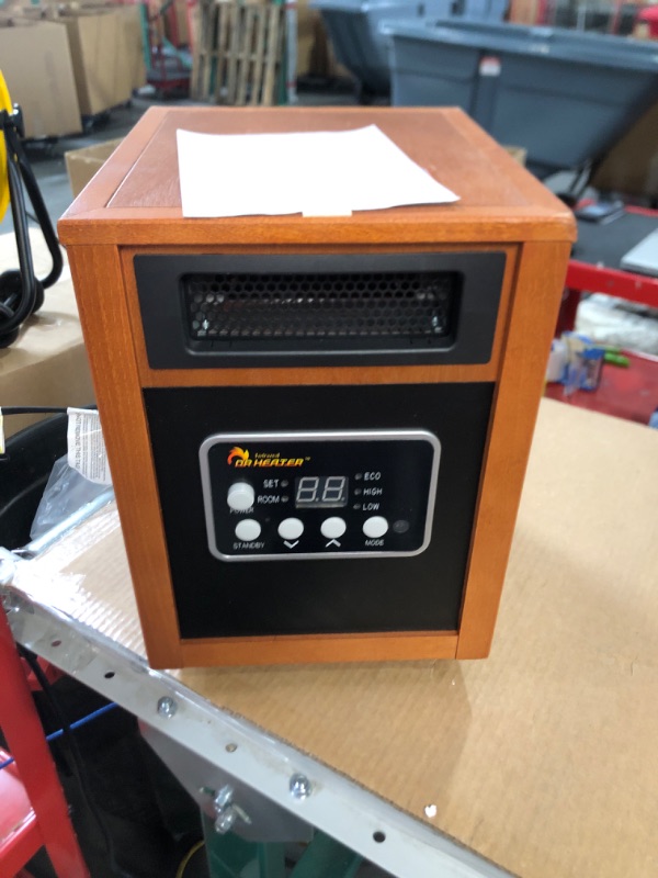 Photo 3 of * DAMAGED * 
Dr Infrared Heater Portable Space Heater, 1500-Watt Original Cherry