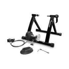 Photo 1 of Sportneer Bike Trainer Stand Indoor Riding - Magnetic Stationary Stand for Bicycle Cycling Training Excercise with Noise Reduction Wheel Kit for Road Bike