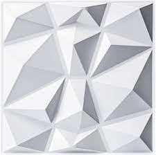 Photo 2 of \Art3d Textures 3D Wall Panels White Diamond Design Pack of 12