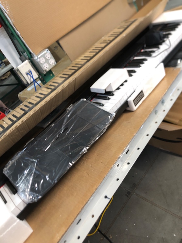 Photo 2 of Kmise Keyboard Piano 88 Key Full Size Semi Weighted Electronic Keyboard Digital Piano with Music Stand,Power Supply,Sustain Pedal