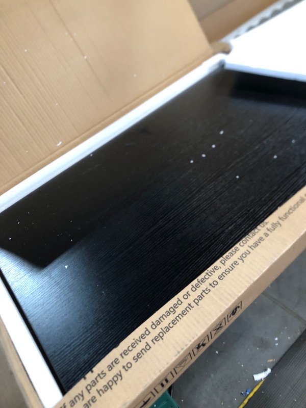 Photo 1 of Foxemart Small Computer Desk 32 Inch, Small Writing Computer Desk for Small Space, Sturdy Laptop Study Desk Table Modern Simple Style Home Office, Black 32" Black