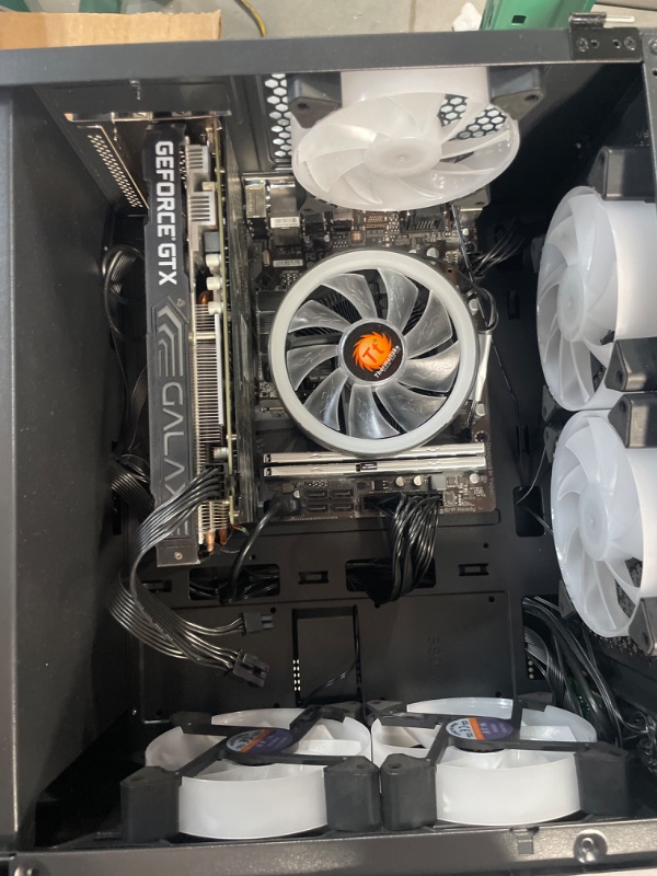 Photo 7 of MISSING PARTS: MXZ Gaming Desktop PC Computer I3 12100F, RTX3060,16G DDR4, NVME M2 500GB SSD, 6 RBG Fans, Windows 10 Pro Ready to use (I3 12100F | RTX 3060)