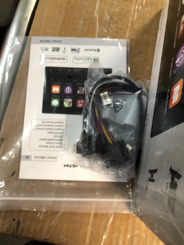 Photo 1 of POWER ACOUSTIK CPAA-70D10F 10.6" Floating Double Din DVD with Apple Car Play & Android Auto