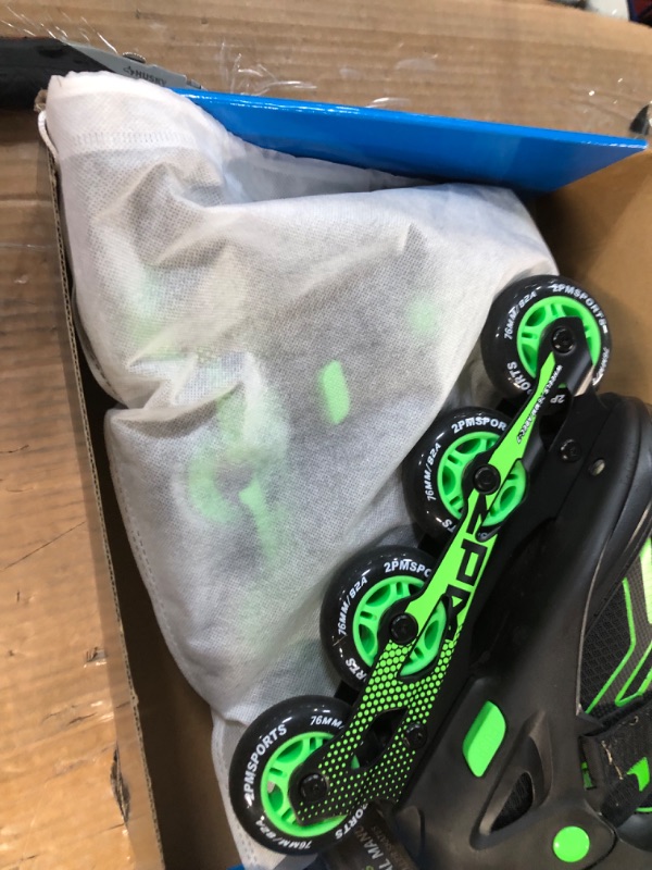Photo 1 of 2PM SPORTS Torinx Orange/Red/Green Black Boys Adjustable Inline Skates, Fun Roller Blades 