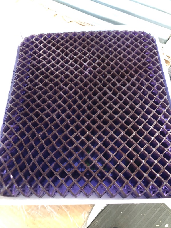 Photo 2 of Purple Royal Seat Cushion - Seat Cushion for The Car Or Office Chair - Temperature Neutral Grid