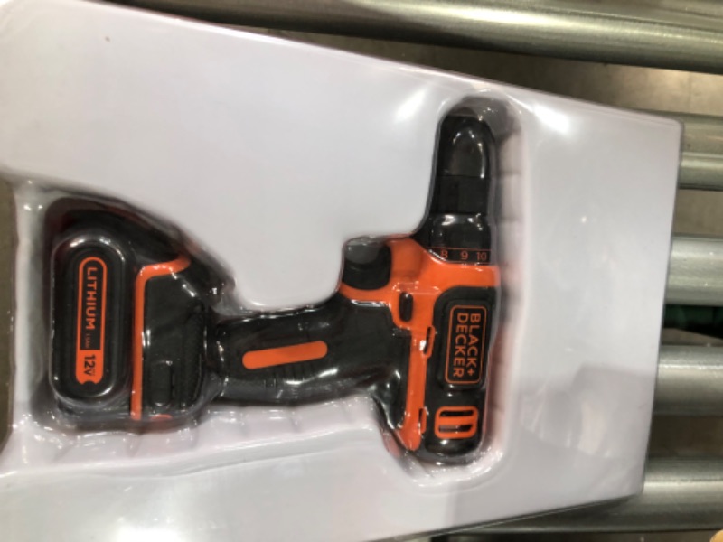 Photo 6 of [USED] BLACK+DECKER 12V MAX Drill & Home Tool Kit