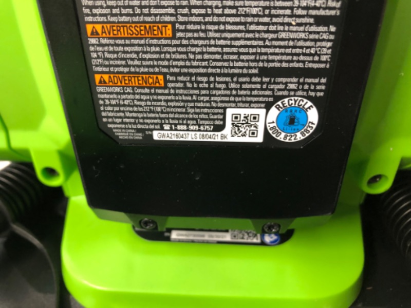 Photo 4 of [USED] Greenworks 24V Portable Air Compressor