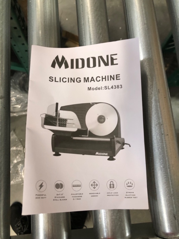 Photo 3 of [USED] MIDONE Meat Slicer 200W Electric Deli Food Slicer 