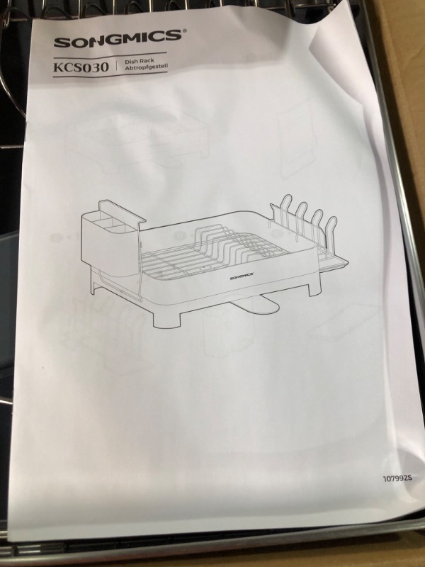 Photo 2 of [DAMAGE] SONGMICS Dish Drying Rack