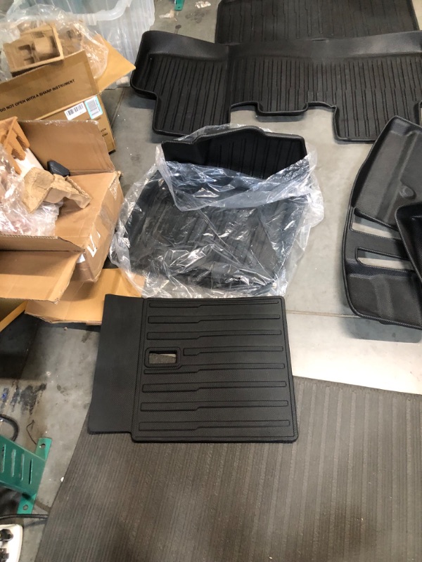 Photo 5 of KIKIMO Tesla Model Y Floor Mats 7 Seater,Tesla Model Y 2020-2023 Accessories,All Weather Floor Mat Front Rear Cargo Liner Mat(Not fit 5)