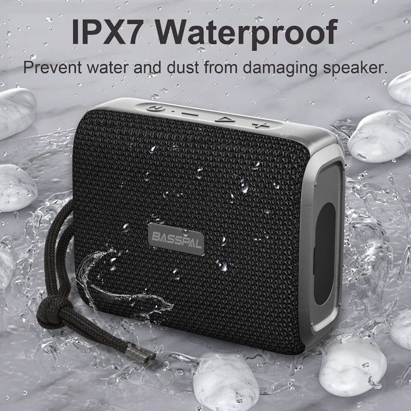 Photo 1 of Basspal Bluetoth Speaker, IPX7 Waterproof Shower Speakers
