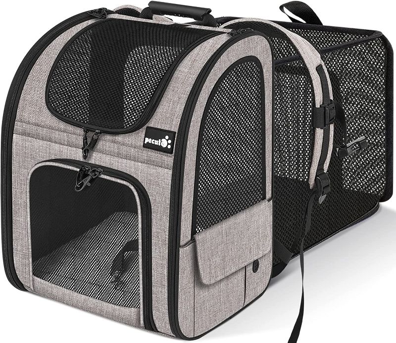 Photo 1 of Pecute Pet Carrier Backpack - Black