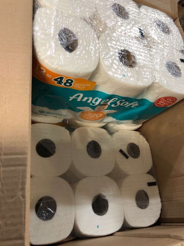 Photo 3 of Angel Soft® Toilet Paper, 48 Mega Rolls = 192 Regular Rolls, 2-Ply Bath Tissue