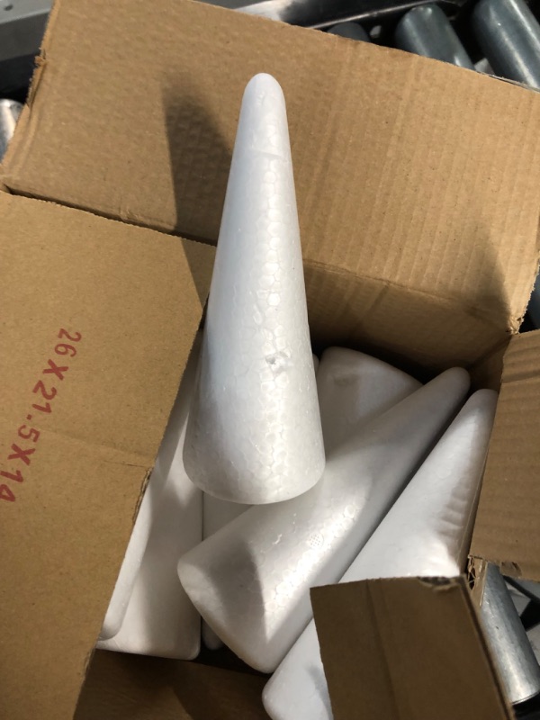 Photo 2 of 12 Pack Foam Tree Cones (2.87 x 7.25 In)