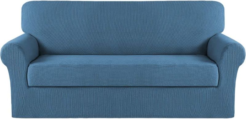 Photo 1 of 2 PEICE STRETCH FURNITURE COVER TURQUOISE-SMALL 