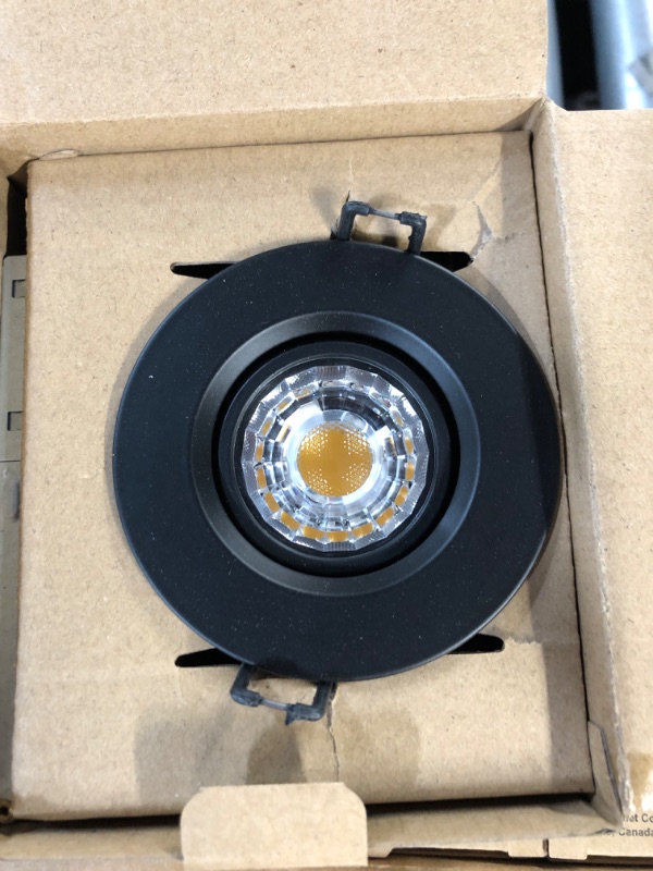 Photo 2 of *SEE NOTES* YUURTA 10-Pack 3 Inch 8W 3000K LED Gimbal Downlight (Canless Pot Light) 120V Dimmable 830Lm