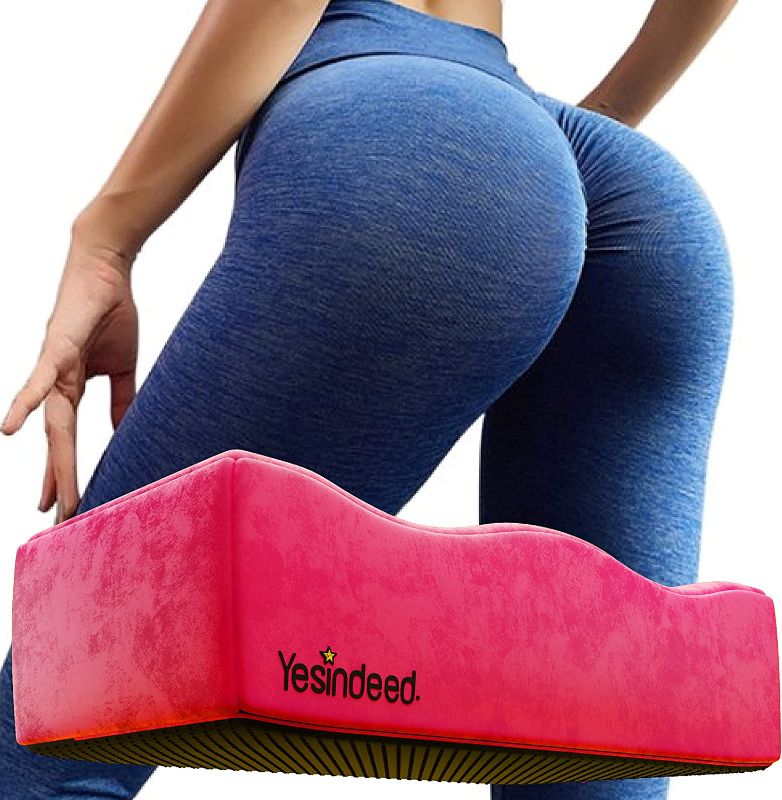 Photo 1 of YESINDEED The Original Brazilian Butt Lift Pillow – Dr. Approved for Post Surgery Recovery Seat – BBL Foam Pillow + Cover Bag Firm Support Cushion Butt Support Technology - Pink
