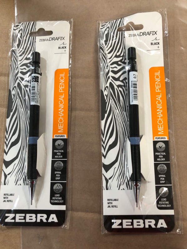 Photo 2 of ZEBRA Fine Writing Instrument Mechanical Pencil (DM7-300), 0.7 Lead, 2 Pack