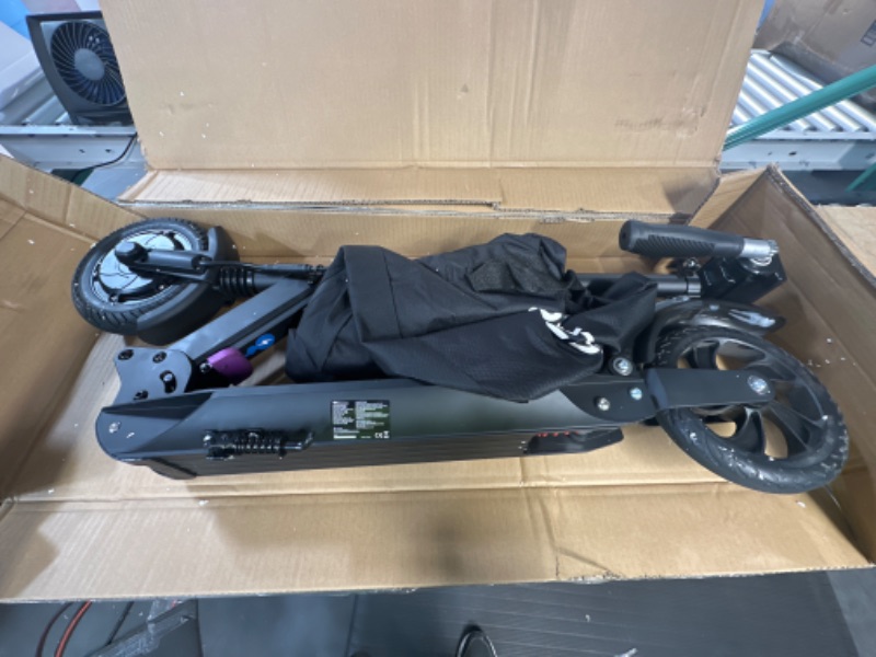 Photo 2 of *UNTESTED* EVERCROSS Electric Scooter with 8" Solid Tires & 350W Motor, Up to 19 Mph & 20 Miles, 3 Speed Modes, Folding - Black