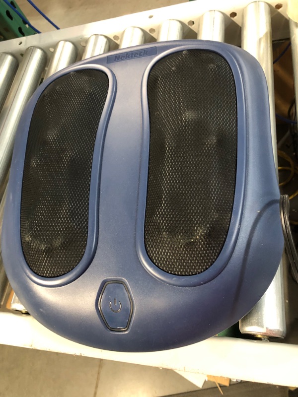 Photo 2 of *NON FUNCTIONAL* Nekteck Foot Massager with Heat, Shiatsu Heated Electric Kneading Foot Massager Machine?Blue)