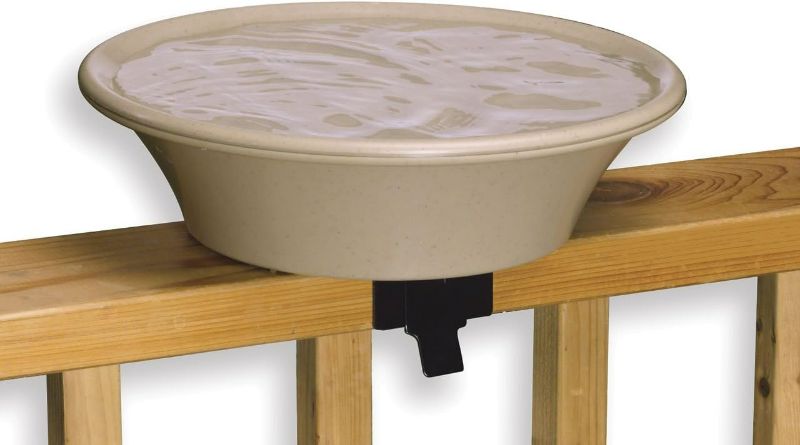 Photo 1 of *SEE INFO * Allied Precision Industries 14B Four Seasons Heated Bird Bath with EZ Tilt Deck Mount and Pole Mount, 14-Inch
