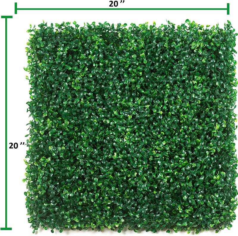 Photo 1 of *BRAND NEW* KASZOO 12Pack 20"x20" Artificial Boxwood Grass Backdrop Panels Topiary Hedge Plant