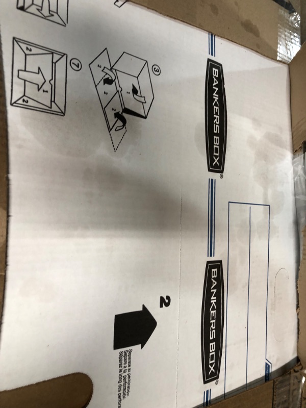 Photo 2 of Bankers Box 0071302 STOR/File Storage Boxes, Standard Set-Up, Lift-Off Lid, Letter/Legal, Pack of 20, White