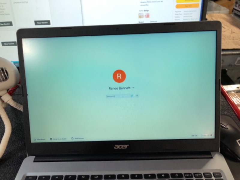 Photo 5 of LOCKED OUT**SEE NOTES**Acer Chromebook 15, Intel Celeron N3350, 15.6" Full HD Touch, 4GB LPDDR4, 32GB Storage, Google Chrome, Pure Silver, CB515-1HT-C2AE, 15-15.99 Inches N3350 4GB / 32GB 15.6 inch FHD (1920 x 1080) Touch