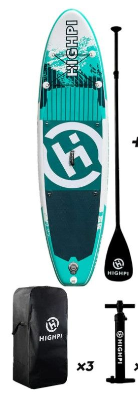 Photo 1 of **SEE NOTES**
Highpi Inflatable Stand Up Paddle Board, 10'6''x32''x6'' SUP for Youth & Adult, Stable, Versatile, Durable and Lightweight, Suitable for Yoga&Fishing, Accessories Included