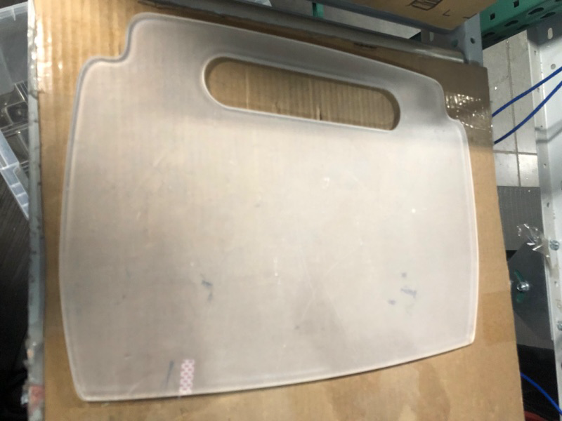 Photo 1 of **USED** Clear plastic cutting board 20.5inx15in 